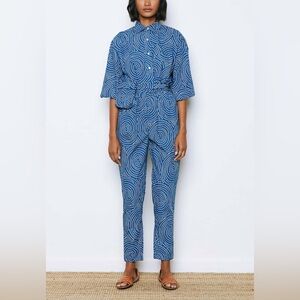 NWT *ARCHIVE* Rhode June Blue Jumpsuit with Belt Bag